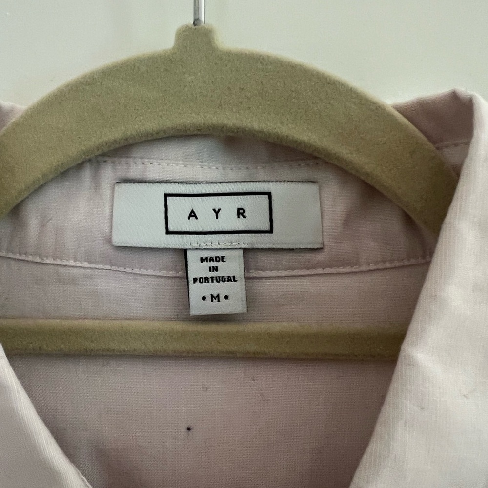 AYR Light Pink Women's Button-Down Shirt - Picture 3 of 4